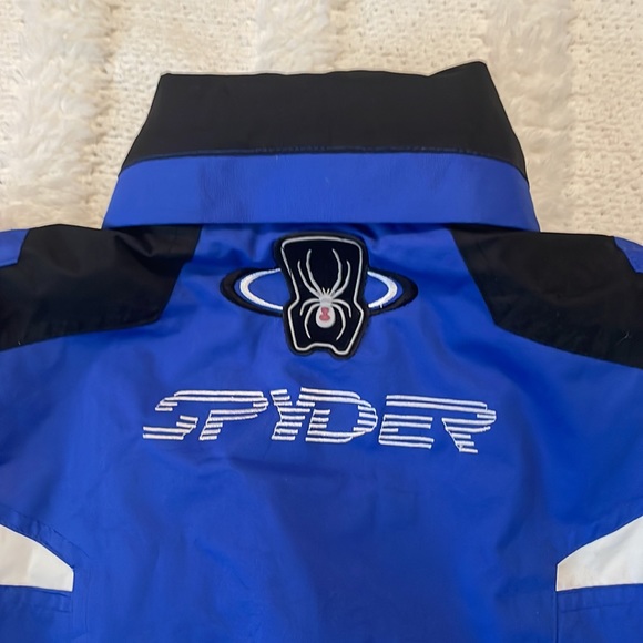 Spyder jacket ski snowboard snow zippered pockets blue gray black XXL boys - Picture 14 of 16